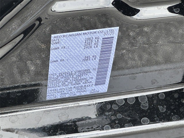 2025 Nissan Altima 2.5 SV