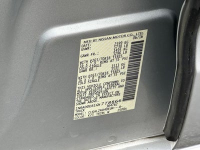 2016 Nissan Frontier SV