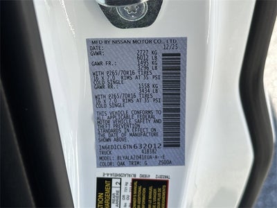 2026 Nissan Frontier S