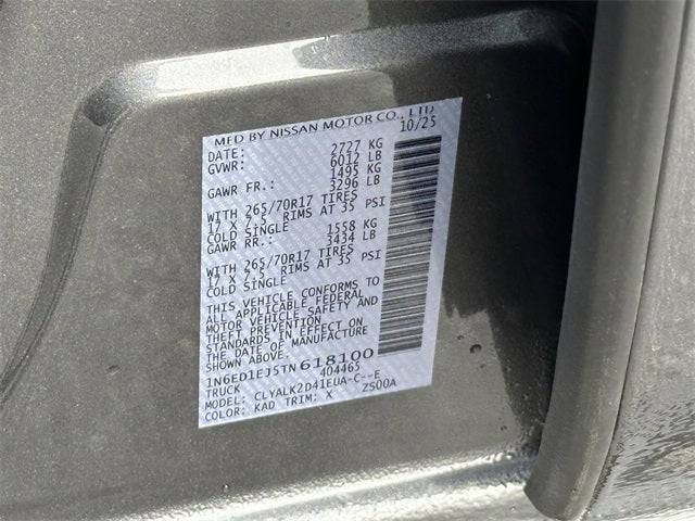 2026 Nissan Frontier PRO-X