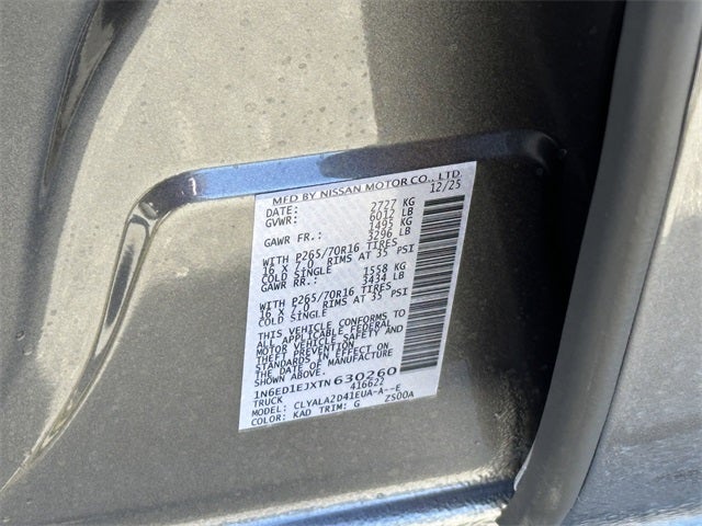 2026 Nissan Frontier S