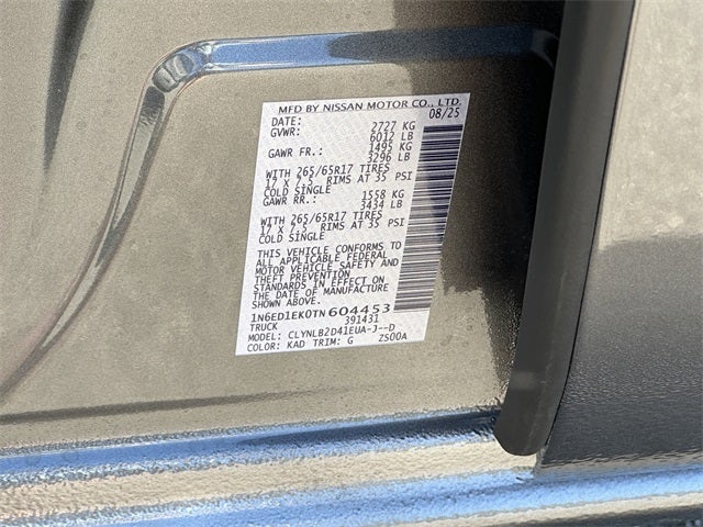 2026 Nissan Frontier SV