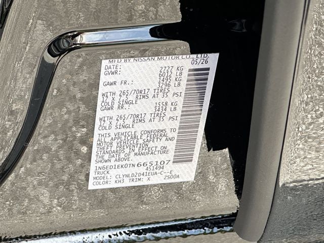 2026 Nissan Frontier PRO-4X