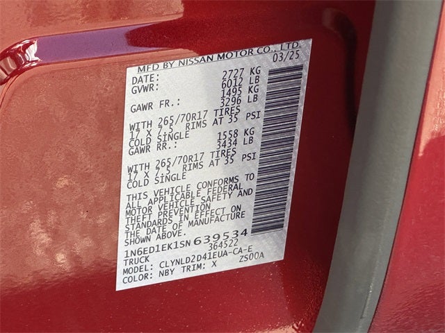 2025 Nissan Frontier PRO-4X