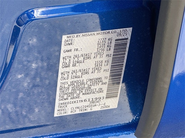 2026 Nissan Frontier SV