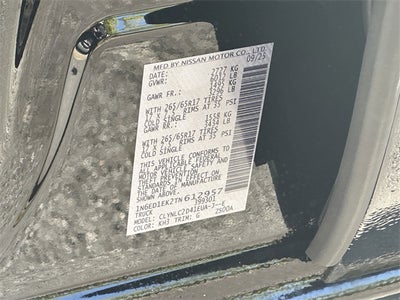 2026 Nissan Frontier SV