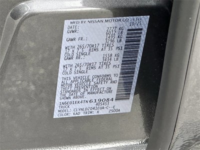 2026 Nissan Frontier PRO-4X