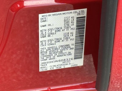 2023 Nissan Frontier S