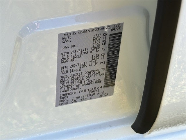 2026 Nissan Frontier SV