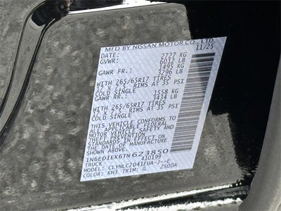 2026 Nissan Frontier SV