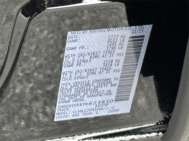 2026 Nissan Frontier SV