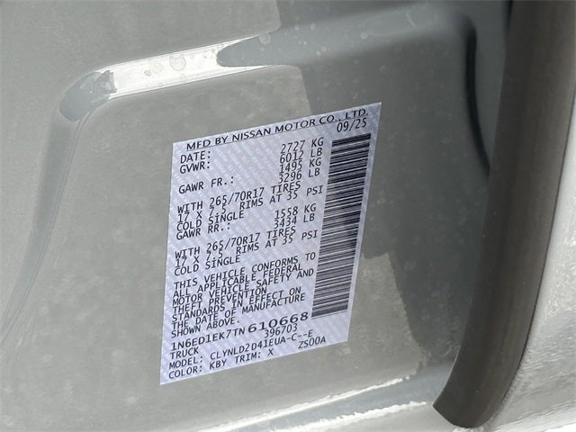 2026 Nissan Frontier PRO-4X