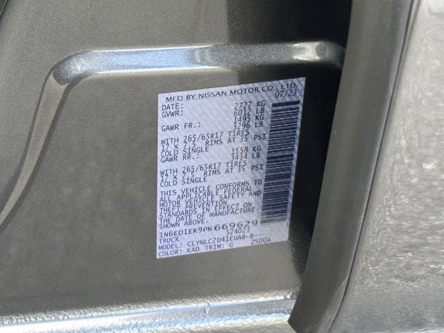 2023 Nissan Frontier SV