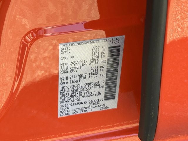 2025 Nissan Frontier PRO-4X