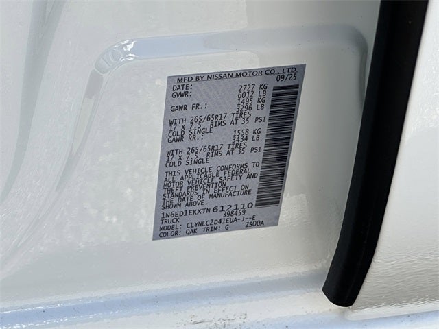 2026 Nissan Frontier SV