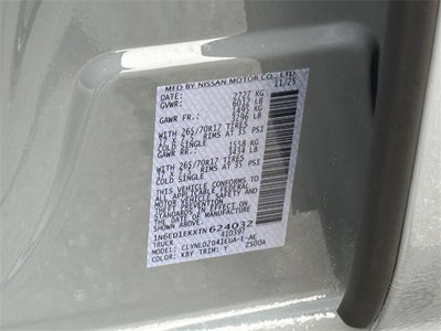 2026 Nissan Frontier PRO-4X