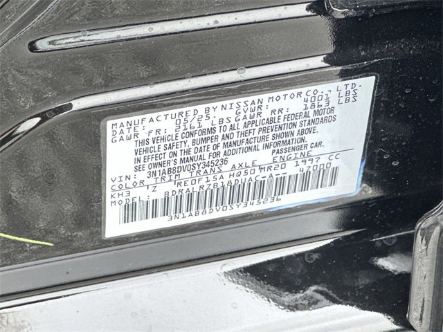 2025 Nissan Sentra SR