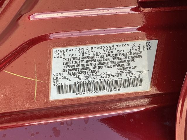 2026 Nissan Sentra SV