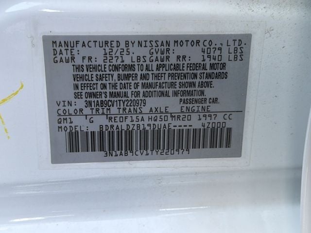 2026 Nissan Sentra SV