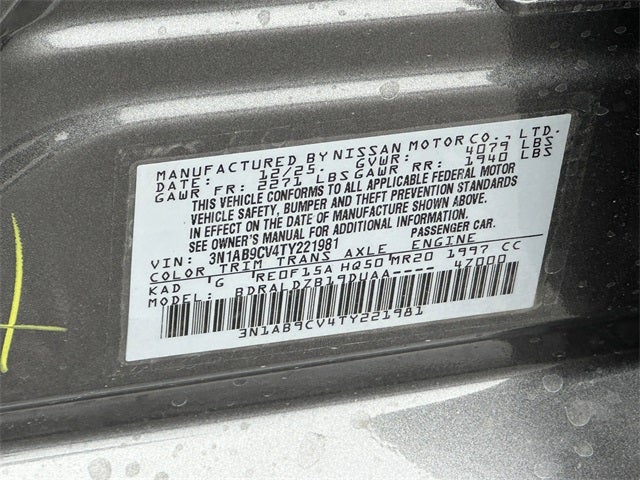 2026 Nissan Sentra Sv