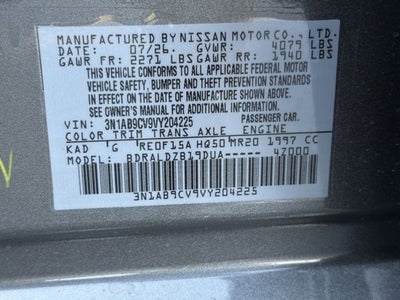 2027 Nissan Sentra SV