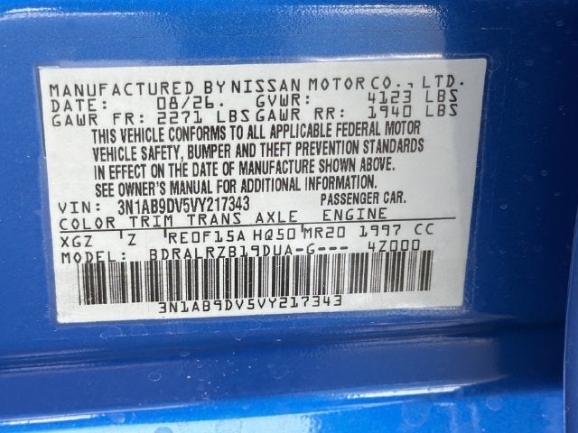 2027 Nissan Sentra SR