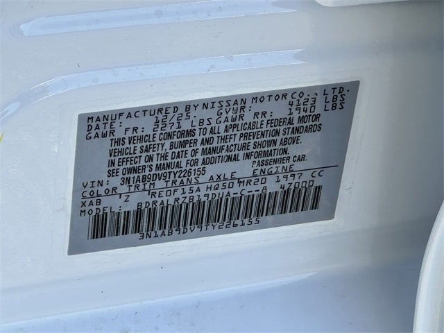 2026 Nissan Sentra SR