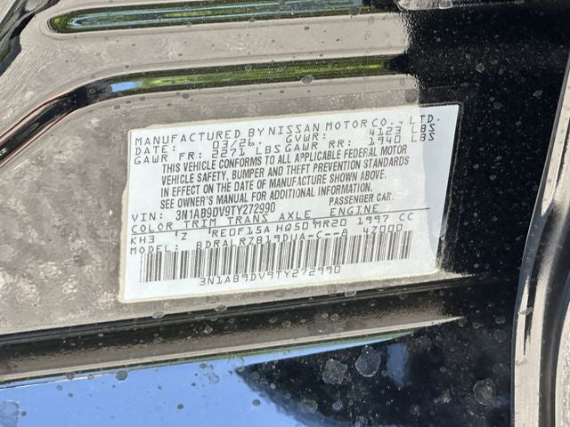 2026 Nissan Sentra SR