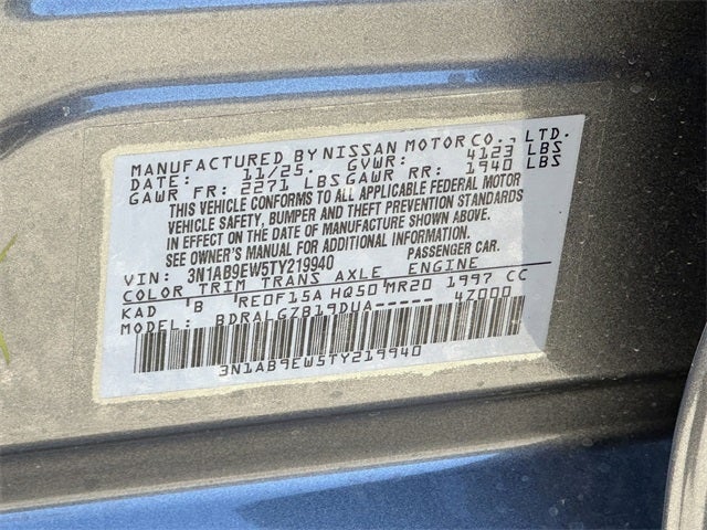 2026 Nissan Sentra SL