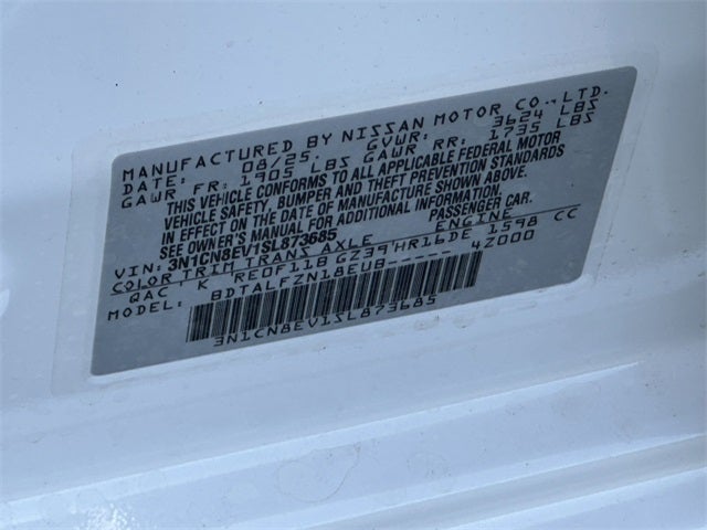 2025 Nissan Versa 1.6 SV