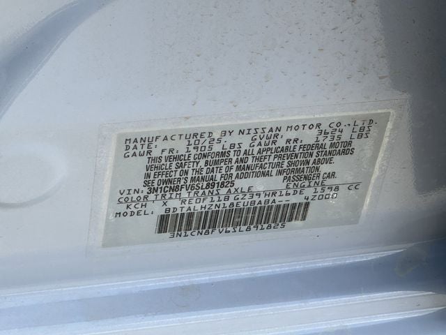 2025 Nissan Versa 1.6 SR