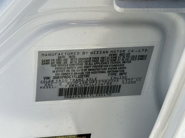 2026 Nissan Kicks SR