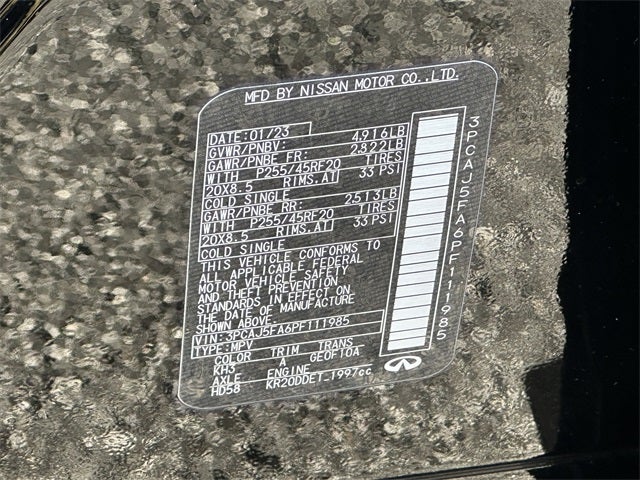 2023 INFINITI QX50 SPORT