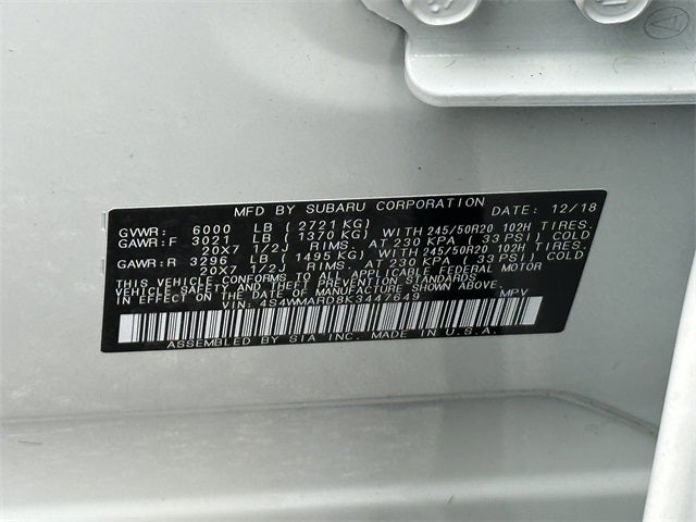 2019 Subaru Ascent Touring