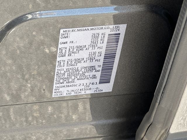 2025 Nissan Pathfinder SV