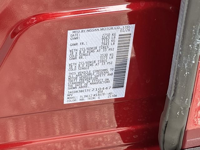 2026 Nissan Pathfinder SV