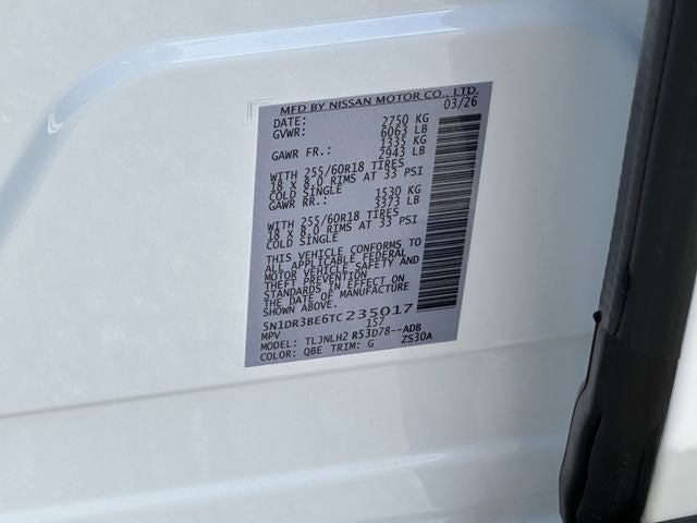 2026 Nissan Pathfinder SV