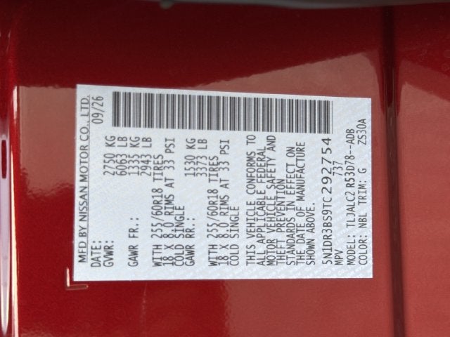 2026 Nissan Pathfinder SV