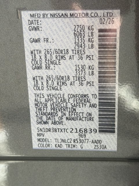 2026 Nissan Pathfinder Rock Creek