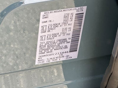 2026 Nissan Pathfinder SL