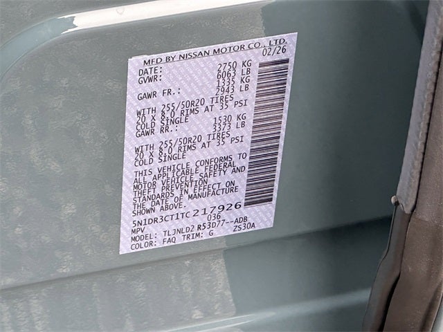 2026 Nissan Pathfinder SL