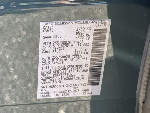 2026 Nissan Pathfinder Platinum