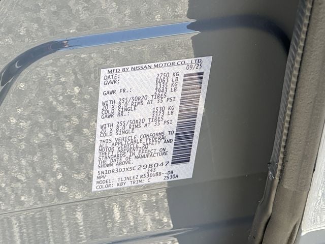 2025 Nissan Pathfinder Platinum