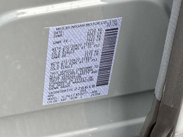 2026 Nissan Pathfinder Platinum