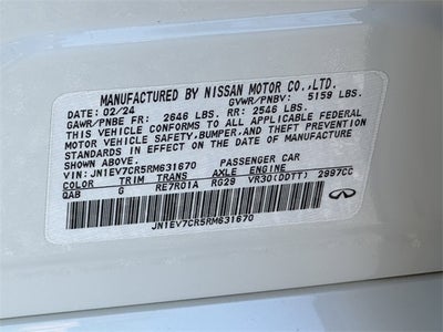 2024 INFINITI Q50 SENSORY