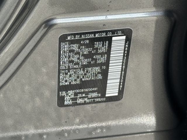 2026 Nissan Armada Platinum Reserve