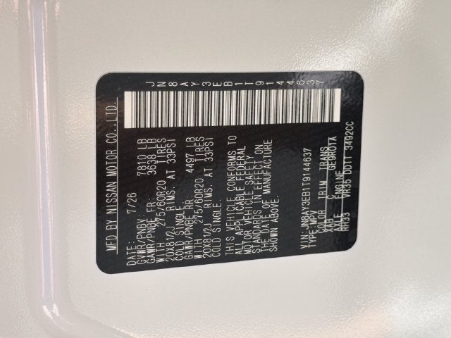 2026 Nissan Armada Platinum