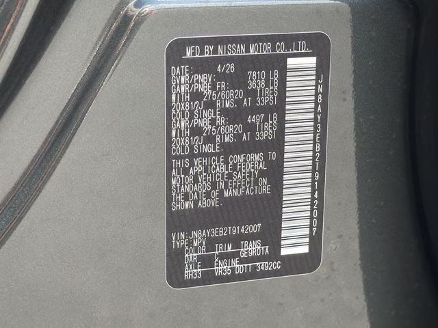 2026 Nissan Armada Platinum