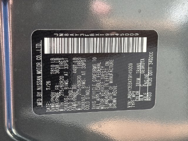 2026 Nissan Armada Platinum