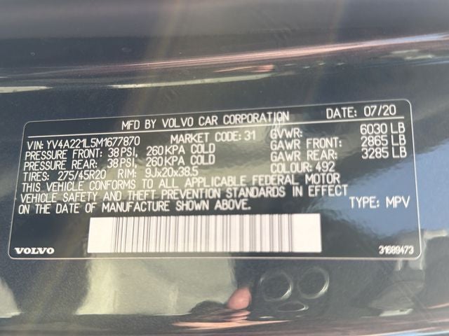2021 Volvo XC90 T6 Inscription
